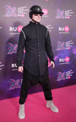 KRASNOGORSK, MOSCOW REGION, RUSSIA - MAY 22, 2021: Singer CeloFan attends the 10th RU.TV Channel music award ceremony at Crocus City Hall. Sergei Karpukhin TASS  TS100F8A