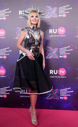 KRASNOGORSK, MOSCOW REGION, RUSSIA - MAY 22, 2021: Singer Valeria attends the 10th RU.TV Channel music award ceremony at Crocus City Hall. Sergei Karpukhin TASS  TS100FD4