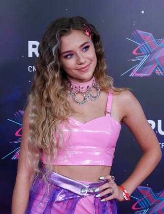 KRASNOGORSK, MOSCOW REGION, RUSSIA - MAY 22, 2021: Singer and blogger Katya Adushkina attends the 10th RU.TV Channel music award ceremony at Crocus City Hall. Sergei Karpukhin TASS  TS10103E