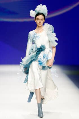 BEIJING, CHINA - MAY 20: A model showcases designs on the runway during the 26th China Fashion Young Talent Award on day six of China Graduate Fashion Week 2021 at 751D.PARK on May 20, 2021 in Beijing, China.  Copyright: xVCGx CFP111330837758
