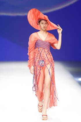 BEIJING, CHINA - MAY 20: A model showcases designs on the runway during the 26th China Fashion Young Talent Award on day six of China Graduate Fashion Week 2021 at 751D.PARK on May 20, 2021 in Beijing, China.  Copyright: xVCGx CFP111330837759