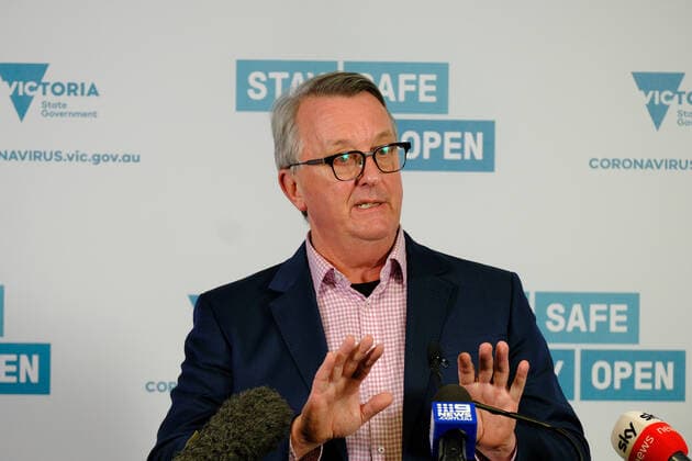 VICTORIA CORONAVIRUS COVID19, Victorian Health Minister Martin Foley addresses the media during a press conference in Melbourne, Monday, May 24, 2021. ( NO ARCHIVING, EDITORIAL USE ONLY, NO USE IN BOOKS WITHOUT CONSENT Melbourne VIC AUSTRALIA  Copyright: xLUISxASCUIx 20210524001544803883