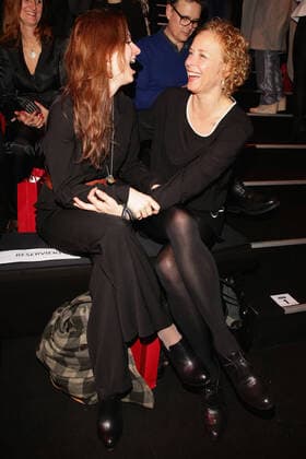 Nadine Schori und Katja Riemann - Guido Maria Kretschmer Fashion show during the Mercedes-Benz Fashion week in Berlin on 16.01.2014 Copyright: xJamesxColdreyx