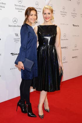Angela Gessmann und Judith Rakers - Guido Maria Kretschmer Fashion show during the Mercedes-Benz Fashion week in Berlin on 16.01.2014 Copyright: xJamesxColdreyx