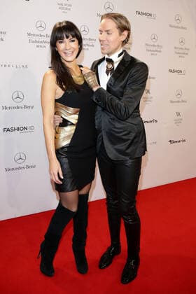 Mariella Ahrens und Jens Hilbert - Guido Maria Kretschmer Fashion show during the Mercedes-Benz Fashion week in Berlin on 16.01.2014 Copyright: xJamesxColdreyx