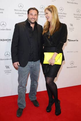 Verena Wriedt mit Freund Thomas - Guido Maria Kretschmer Fashion show during the Mercedes-Benz Fashion week in Berlin on 16.01.2014 Copyright: xJamesxColdreyx