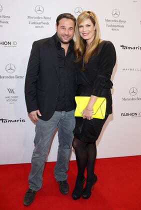 Verena Wriedt mit Freund Thomas - Guido Maria Kretschmer Fashion show during the Mercedes-Benz Fashion week in Berlin on 16.01.2014 Copyright: xJamesxColdreyx