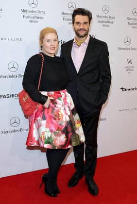 Maite Kelly mit Florent Raimond - Guido Maria Kretschmer Fashion show during the Mercedes-Benz Fashion week in Berlin on 16.01.2014 Copyright: xJamesxColdreyx