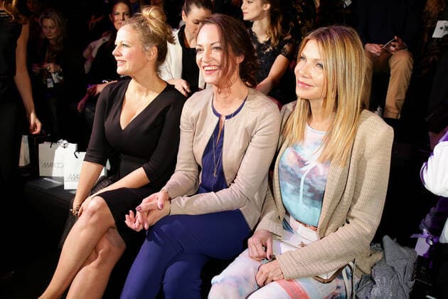 Barbara Schöneberger, Natalia Wörner und Ursula Karven - Marc Cain Fashion show during the Mercedes-Benz Fashion week in Berlin on 16.01.2014 Copyright: xJamesxColdreyx