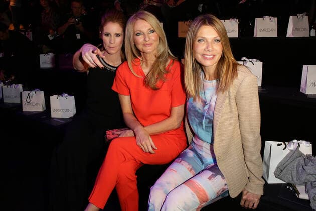 Marielle Hoeppner, Frauke Ludowig und Ursula Karven - Marc Cain Fashion show during the Mercedes-Benz Fashion week in Berlin on 16.01.2014 Copyright: xJamesxColdreyx