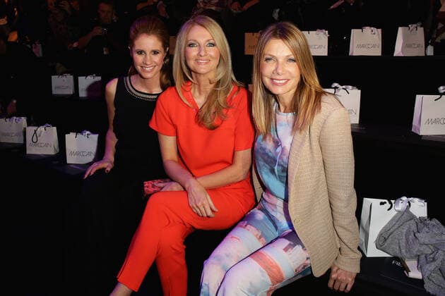 Marielle Hoeppner, Frauke Ludowig und Ursula Karven - Marc Cain Fashion show during the Mercedes-Benz Fashion week in Berlin on 16.01.2014 Copyright: xJamesxColdreyx