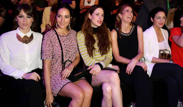 Natalia Avelon, Johanna Klum, Julia Malik, Mareile Hoeppner und Minu Barati-Fischer - Marc Cain Fashion show during the Mercedes-Benz Fashion week in Berlin on 16.01.2014 Copyright: xJamesxColdreyx