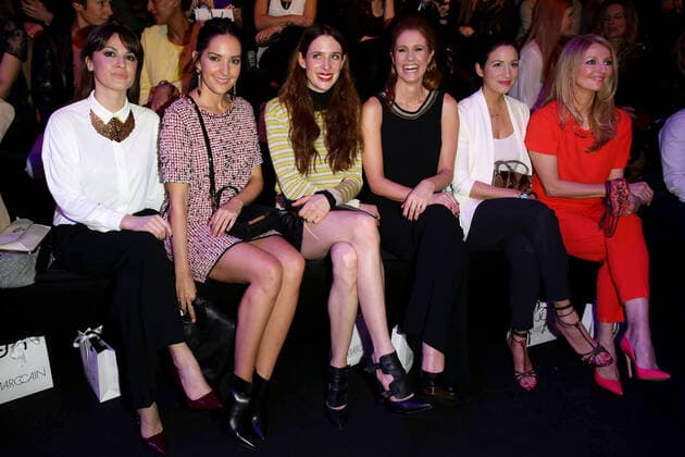 Natalia Avelon, Johanna Klum, Julia Malik, Mareile Hoeppner, Minu Barati-Fischer und Frauke Ludowig - Marc Cain Fashion show during the Mercedes-Benz Fashion week in Berlin on 16.01.2014 Copyright: xJamesxColdreyx