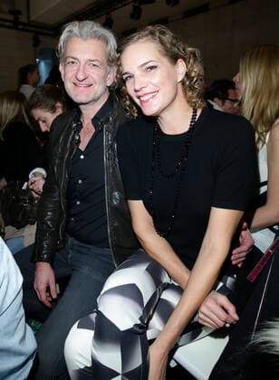Dominic Raacke mit sFreundin Alexandra - Lala Berlin Fashion show during the Mercedes-Benz Fashion week in Berlin on 15.01.2014 Copyright: xJamesxColdreyx