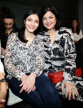 Pegah Ferydoni und Jasmin Tabatabai - Lala Berlin Fashion show during the Mercedes-Benz Fashion week in Berlin on 15.01.2014 Copyright: xJamesxColdreyx