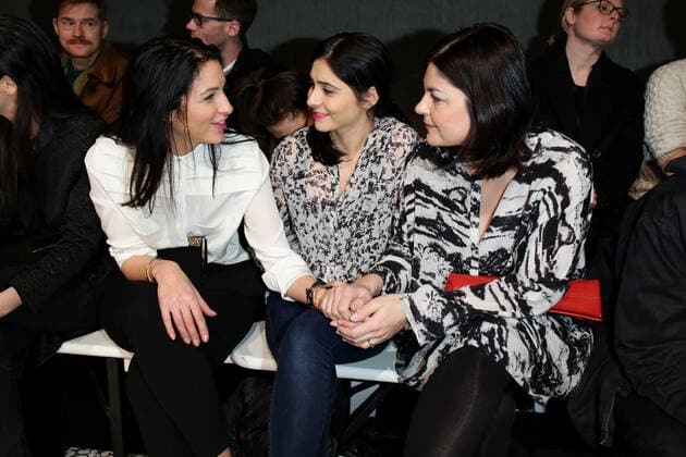 Minu Barati-Fischer, Pegah Ferydoni und Jasmin Tabatabai - Lala Berlin Fashion show during the Mercedes-Benz Fashion week in Berlin on 15.01.2014 Copyright: xJamesxColdreyx