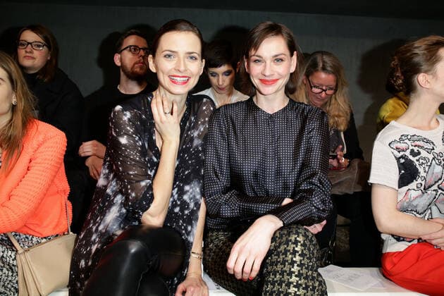 Eva Padberg und Christiane Paul - Lala Berlin Fashion show during the Mercedes-Benz Fashion week in Berlin on 15.01.2014 Copyright: xJamesxColdreyx