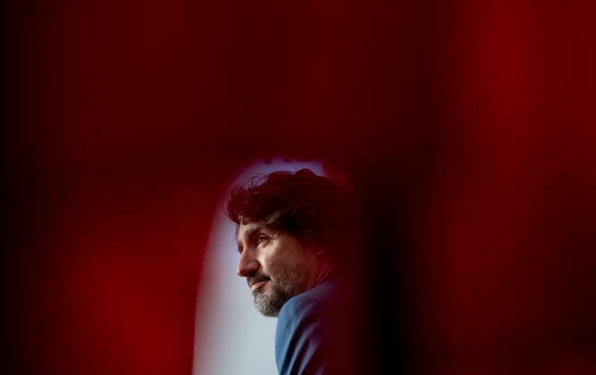 May 25, 2021, Ottawa, on, Canada: Prime Minister Justin Trudeau listens to a question as he participates in a news conference in Ottawa, Tuesday May 25, 2021. Ottawa Canada  - ZUMAc35_ 20210525_zaf_c35_014 Copyright: xAdrianxWyldx