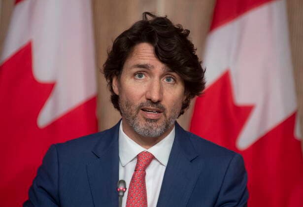 May 25, 2021, Ottawa, on, Canada: Prime Minister Justin Trudeau delivers his opening remarks during a news conference in Ottawa, Tuesday May 25, 2021. Ottawa Canada  - ZUMAc35_ 20210525_zaf_c35_017 Copyright: xAdrianxWyldx