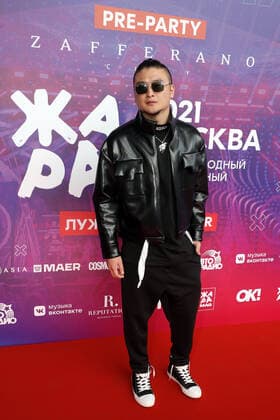 MOSCOW, RUSSIA - MAY 25, 2021: Singer Anatoly Tsoi attends the pre-party event for the ZHARA Music Awards 2021 ceremony at the Zafferano restaurant. Mikhail Japaridze TASS  TS101521