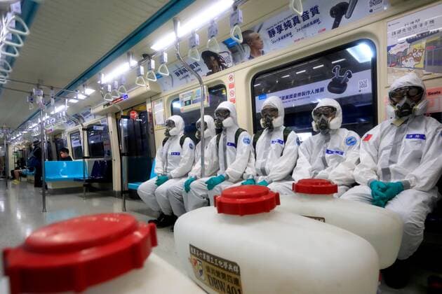 May 26, 2021, Taipei, Taipei, Taiwan: Military disinfections in public areas and transportations across Taipei and New Taipei have beefed up, following an increasing number of domestic Covid-19 cases. Taiwan Center for Disease Control on Wednesday reported 304 new domestic cases, 331 adjusted cases, and 11 deaths while facing inadequate vaccines supply in the face of the ongoing community transmission. Taipei Taiwan - ZUMAs313 20210526_zip_s313_013 Copyright: xDanielxCengxShou-Yix