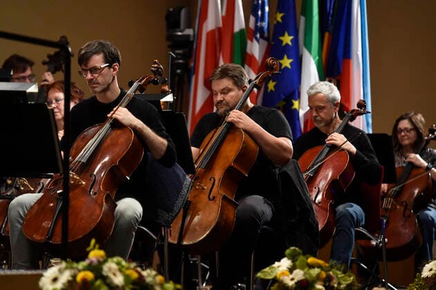Brno Philharmonic perform during a dress rehearsal for the opening concert of the Leos Janacek International Music Festival in Ostrava, Czech Republic, May 27, 2021. (CTKxPhoto JaroslavxOzana) CTKPhotoP2021052708548  JAO 06