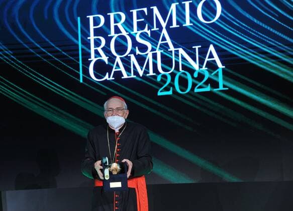 foto ipp marmorino milano 28 05 2021 Premio Rosa Camuna In the photo Cardinal Giovani Battista Re regione lombardia premio rosa  0