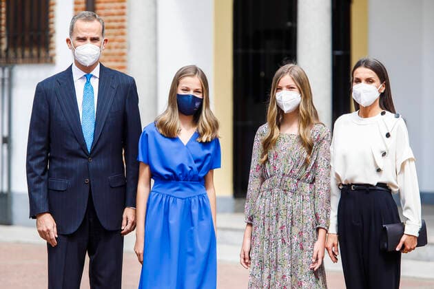 Bilder des Jahres 2021, Entertainment 05 Mai Entertainment Bilder des Tages MADRID, SPAIN-May 28: **NO SPAIN** King Felipe VI of Spain, Queen Letizia of Spain, Crown Princess Leonor, Princess Sofia attends for The Confirmation of Princess Leonor at Asuncion de Nuestra Senora Church on May 28, 2021 in Madrid, Spain. Copyright: xJimmyxOlsen MediaxPunchx