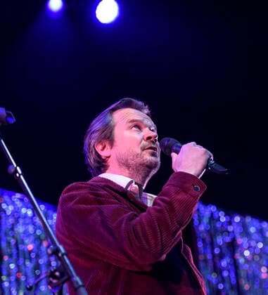 Danish Peter Sommer plays up to Havefest paa Plaenen in Tivoli on Friday 28 May 2021 with seated audience divided into two sections Havefest replaces Fredagsrock, which has been canceled due to the Covid 19 Corona crisis, Copenhagen  Copyright: TorbenxChristensen TorbenxChristensenx spdk20210529-005505-L