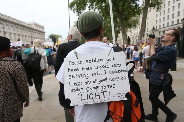 . 29 05 2021. London, United Kingdom. Anti Lockdown Protest. Anti Lockdown, vaccination and conspiracy theory groups hold protest at London s Parliament Square  xMartynxWheatleyx xi-Imagesx IIM-22218-0010