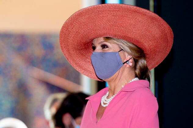 01-06-2021 Groningen Queen Maxima during the opening of the Children™s Biennale, an interactive exhibition with work by artists from the Netherlands and abroad. in the Groninger Museum. Â  Copyright: xPPEx
