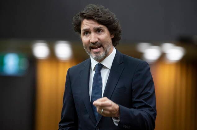 June 2, 2021, Ottawa, on, Canada: Prime Minister Justin Trudeau responds to a question during Question Period in the House of Commons Wednesday June 2, 2021 in Ottawa. Ottawa Canada  - ZUMAc35_ 20210602_zaf_c35_032 Copyright: xAdrianxWyldx