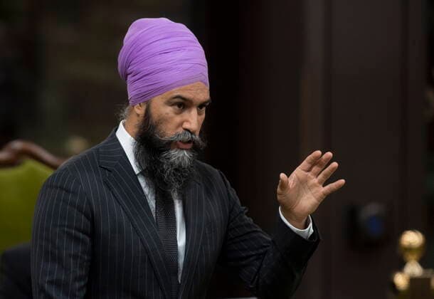 June 2, 2021, Ottawa, on, Canada: NDP leader Jagmeet Singh rises during Question Period in the House of Commons Wednesday June 2, 2021 in Ottawa. Ottawa Canada  - ZUMAc35_ 20210602_zaf_c35_034 Copyright: xAdrianxWyldx
