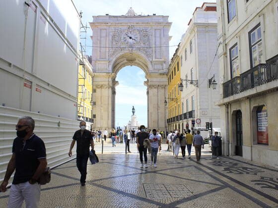 June 3, 2021, Lisbon, Portugal: Intense movement of people in Lisbon during Corpus Christi holiday in Portugal, on Thursday (3), amidst the Coronavirus pandemic.  Copyright: xEdsonxdexSouzax