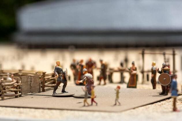  Viking settlement miniature outdoor, warriors, 06.02.2020 04:25:07, Copyright: xNomadSoulx Panthermedia28086168