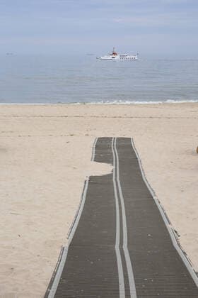 View on Friday 04 06 2021 on the beach of Bansin County Western Pomerania Greifswald Island Usedom The state of Mecklenburg Western Pomerani