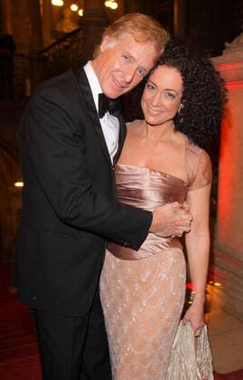 Womens World Award 05 03 2009 Actress Barbara Wussow husband Albert Fortell at the Vienna City Hall, Friedrich Schmidt Platz 1, at the party after the Women World Awards 05 03 2009 Â
