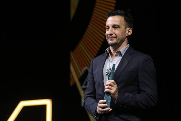 June 5, 2021: June 5, 2021 (Malaga) Film director Alejandro Amenabar receives the Malaga-Sur Award in recognition of his successful career 25 years ago. The event was held at the Cervantes Theatre in Malaga at its 24th edition of the Spanish-language film festival. - ZUMAc161 20210605_zap_c161_138 Copyright: xLorenzoxCarnerox