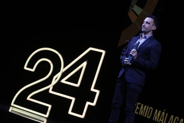 June 5, 2021: June 5, 2021 (Malaga) Film director Alejandro Amenabar receives the Malaga-Sur Award in recognition of his successful career 25 years ago. The event was held at the Cervantes Theatre in Malaga at its 24th edition of the Spanish-language film festival. - ZUMAc161 20210605_zap_c161_143 Copyright: xLorenzoxCarnerox