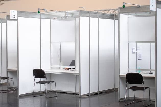 Registration site, press event on the occasion of the 500 000 in-patient vaccination at the Munich Vaccination Centre, 06 06 2021 Munich Bavaria Germany Copyright: xkolbert-press UlrichxGamelx