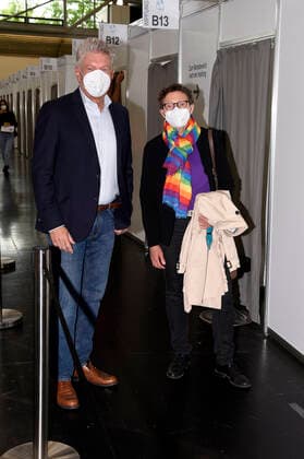 Dieter Reiter and Beatrix Zurek at the press event on the occasion of the 500,000 in-patient vaccination at the Munich Vaccination Centre Munich, 06 06 2021 Foto:xS.xAdamx xFuturexImage