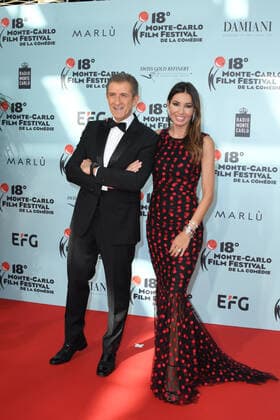 Montecarlo Film Festival - Red Carpet Award ceremony. In the photo: Ezio Greggio, Elisabetta Gregoraci  Copyright: xManuelexMangiarottix xIPAx xMangiarotti Comix