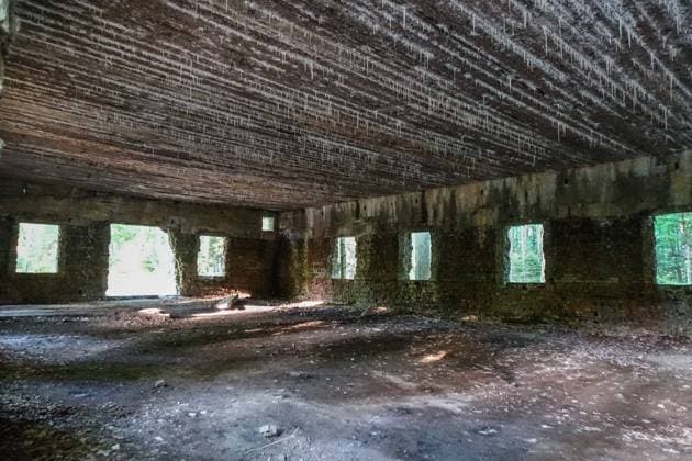 Bank Holiday In Poland People visiting the WWII era Adolf Hitler s quarters hidden in a forest near Gierloz, Poland, are seen on 2 June 2021 r Wolf s Lair (ger. Wolfsschanze) ruins of Adolf Hilter s war headquarters was a hidden town in the woods consisting of 200 buildings: shelters, barracks, 2 airports, a power station, a railway station, air-conditioners, water supplies, heat-generating plants and two teleprinters Gierloz Poland fludra-bankholi210602_npJzH  Copyright: xMichalxFludrax