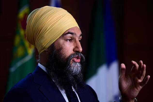 June 7, 2021, Ottawa, on, Canada: NDP Leader Jagmeet Singh holds a press conference in Ottawa on Monday, June 7, 2021. Ottawa Canada  - ZUMAc35_ 20210607_zaf_c35_012 Copyright: xSeanxKilpatrickx