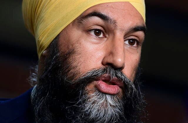 June 7, 2021, Ottawa, on, Canada: NDP Leader Jagmeet Singh holds a press conference in Ottawa on Monday, June 7, 2021. Ottawa Canada  - ZUMAc35_ 20210607_zaf_c35_013 Copyright: xSeanxKilpatrickx