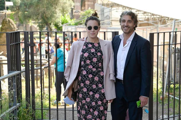 June 7, 2021, Rome, Italy: Daniele Liotti and wife Cristina D Alberto Rocaspina attend the 15th edition of the Via Margutta Award at the Colosseum Archaeological Park in Rome. Rome Italy - ZUMAs197 20210607_zaa_s197_189 Copyright: xMarioxCartellix