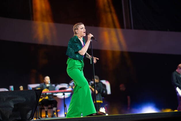 Italy: Emma Marrone live in Verona Emma Marrone live in Italy after covid-19 pandemic in Arena di Verona. Verona Italy Copyright: DenisxUlliana