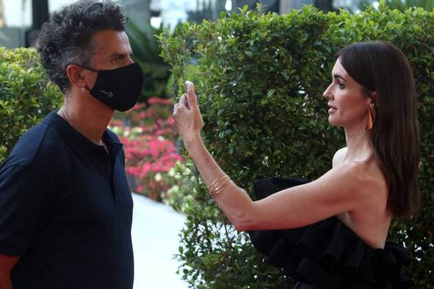 June 7, 2021 Malaga Paz Vega, excited by the debut of her daughter Ava in the cinema The actress stars La casa del caracol , where also appears her second daughter with Orson Salazar Paz Vega has attended the press presentation of her new film, directed by the novel Macarena Astorga, and has done so accompanied by her husband and two children Orson and Lenon Cordon  FOTOSxLORENZOxCARNERO CORDONPRESS
