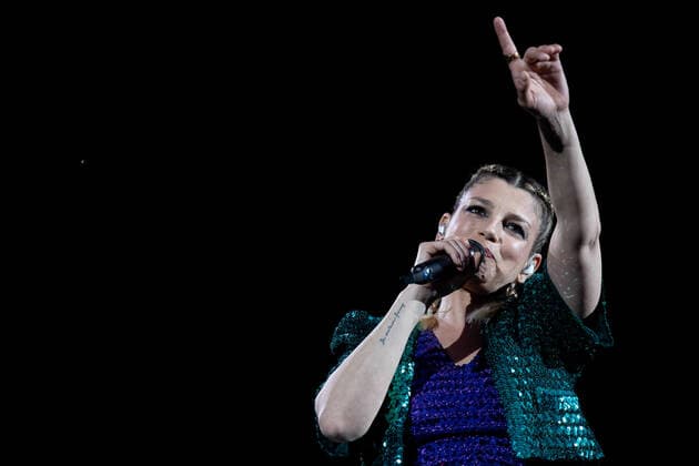 Emma Marrone Performs In Verona Emma Marrone performs on stage during the Fortuna Live 2021 Tour at Arena di Verona on June 7, 2021 in Verona, Italy. Verona Italy ciancaglini-fortunal210607_npV2K  Copyright: xEmmanuelexCiancaglinix