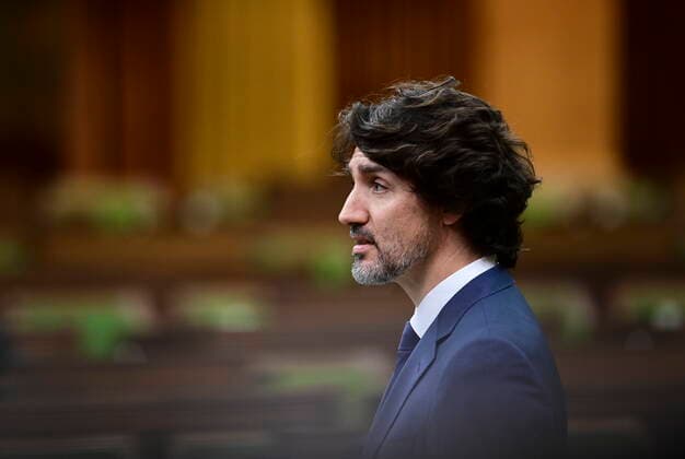 June 8, 2021, Ottawa, on, Canada: Prime Minister Justin Trudeau delivers a statement in the House of Commons on Parliament Hill in Ottawa on Tuesday, June 8, 2021, regarding the recent tragedy in London, Ontario. Ottawa Canada  - ZUMAc35_ 20210608_zaf_c35_011 Copyright: xSeanxKilpatrickx